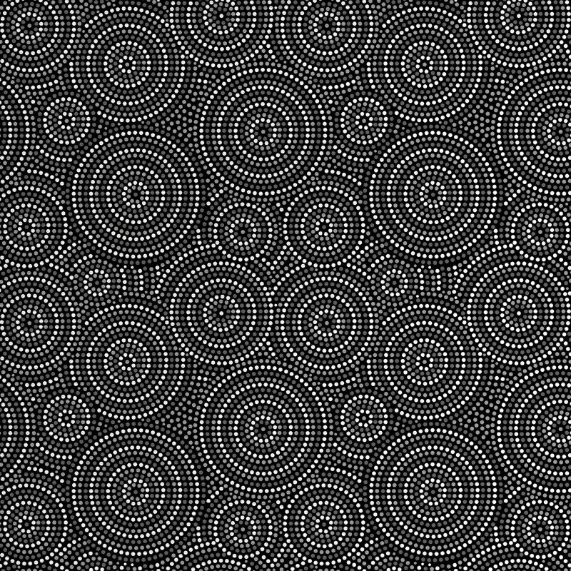 Tissu concentrique, l 36 po x L 360 po