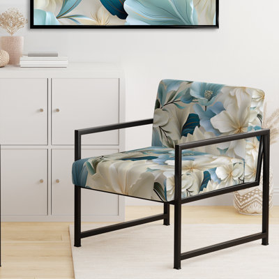 Coastal Symphony Tropical Motif - Chaise rembourrée Coastal