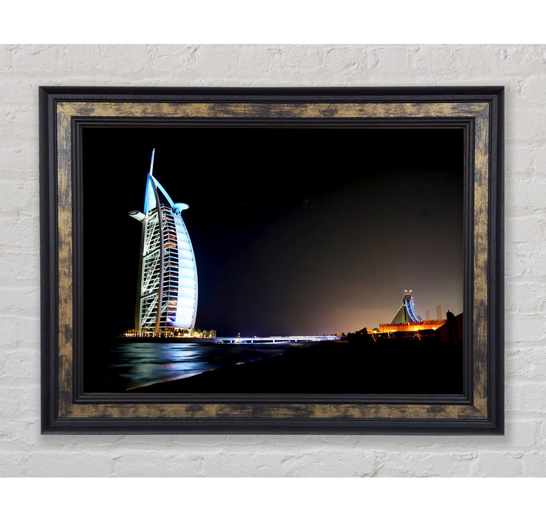 Dubai Ocean Nights - Einzelne Bilderrahmen Kunstdrucke