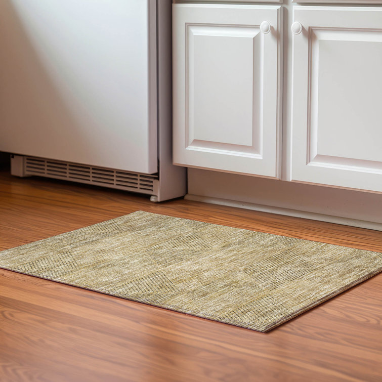 Premium Machine Washable Prisco Wheat Rug