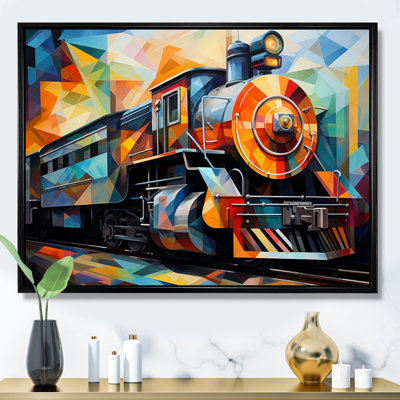 " Abstract Train Cubist Expressions I "