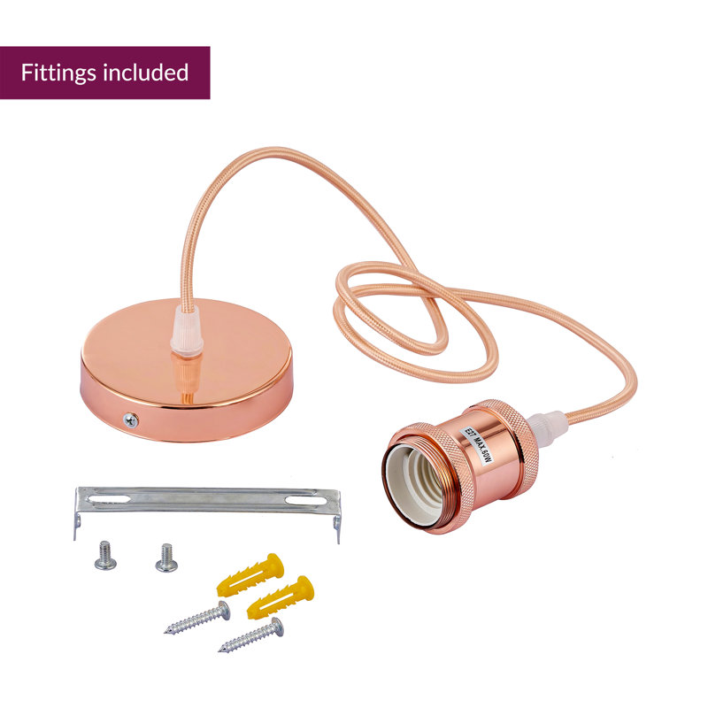 Cardenas 1 - Light Single Pendant, Rose Copper