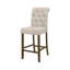Chaise parsons capitonnée Alessandrini en gris chaud