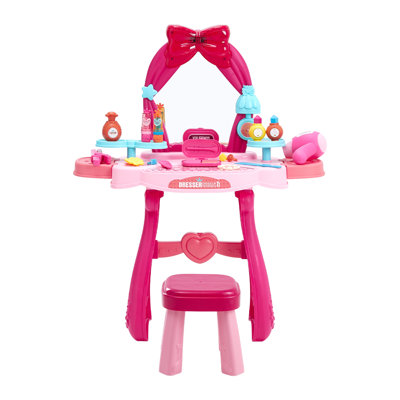Kids 2 Piece Free Form Play Or Activity Table and Chair Set