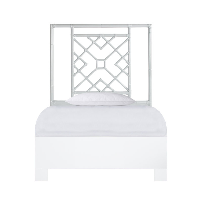 Ananias Platform Bed, White, Twin XL