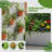 Metal Planter Box with Trellis without Wheels-1967138569