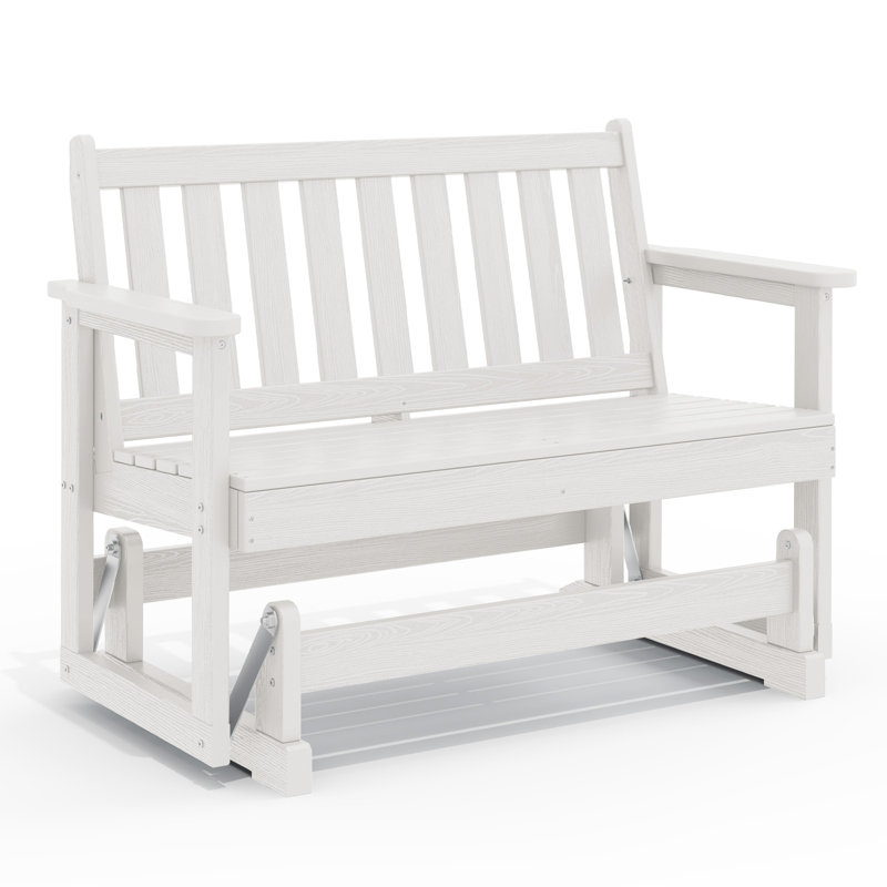 Fauteuil oscillant 48,6 po Adirondack, Blanc
