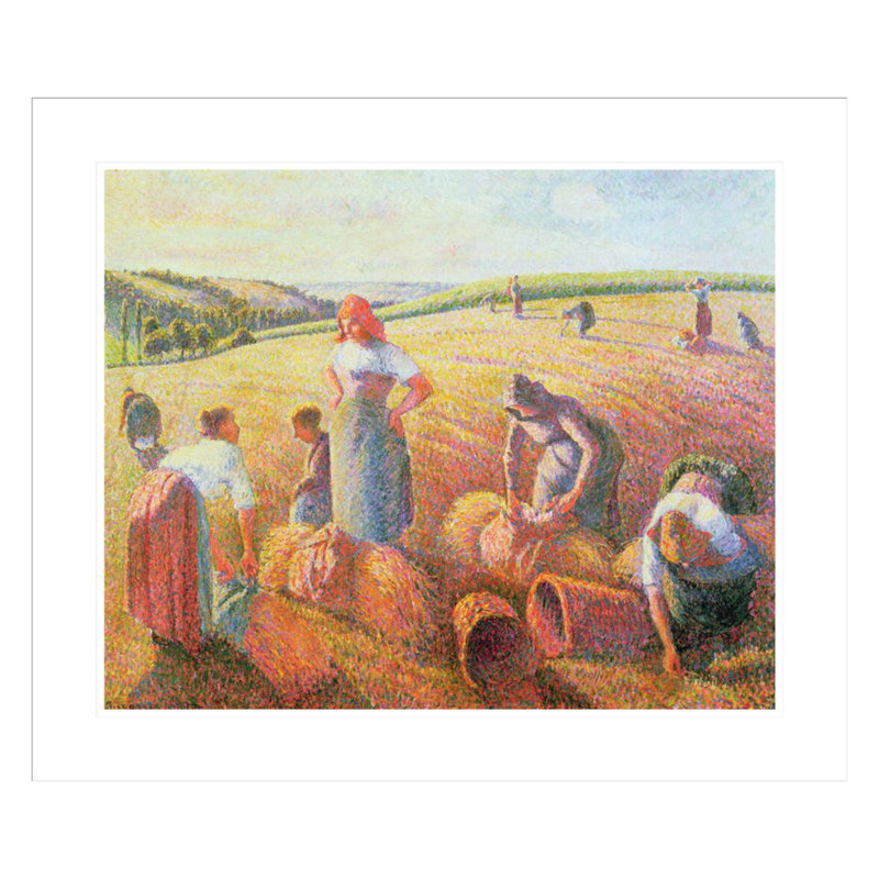 The Gleaners by Camille Pissarro -Framed Giclee Print, 23.5" H x 27.64" W