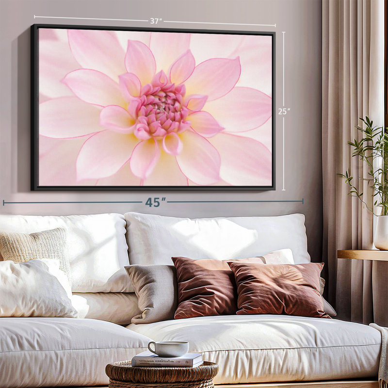 Light Pink Petals Canvas Print, 25" H x 37" W