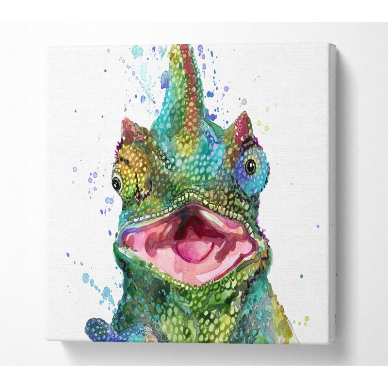  Chameleon Paint Splat - Print, 81.3cm H x 81.3cm W x 10cm D