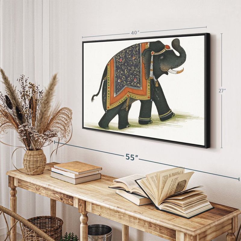 «India Elephant I Light Wall Art», H 40 po x l 27 po