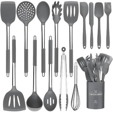 Silicone Cooking Utensil Set, AILUKI Kitchen Utensils 14 Pcs