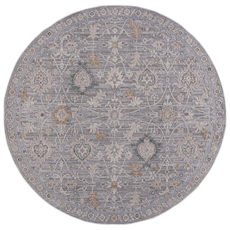 Miranda 308 Performance Oriental Rug, Round 6'6"
