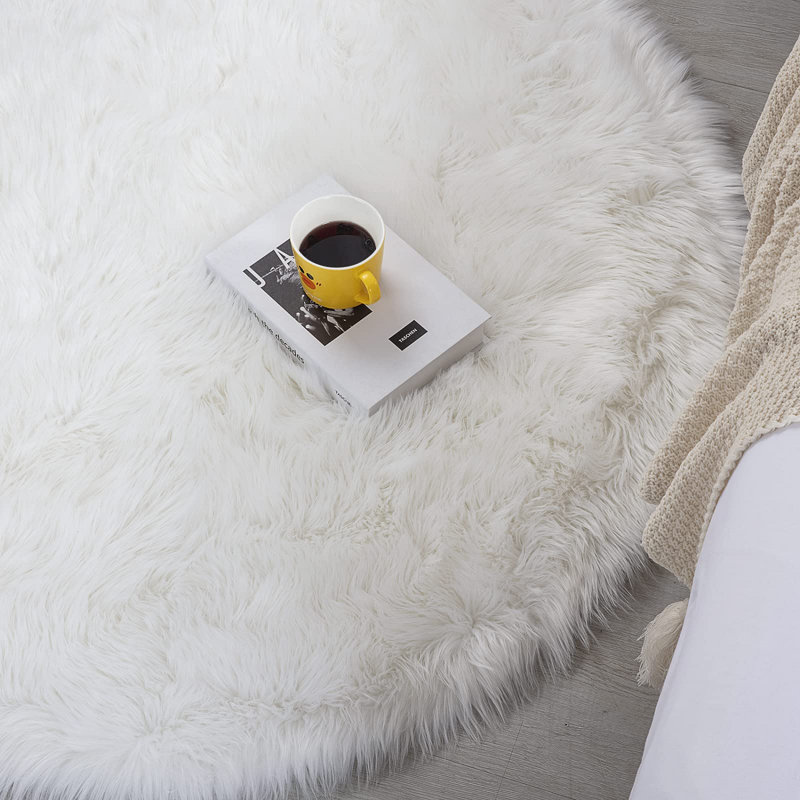 Sheepskin Indoor Rug, Round 6'7"