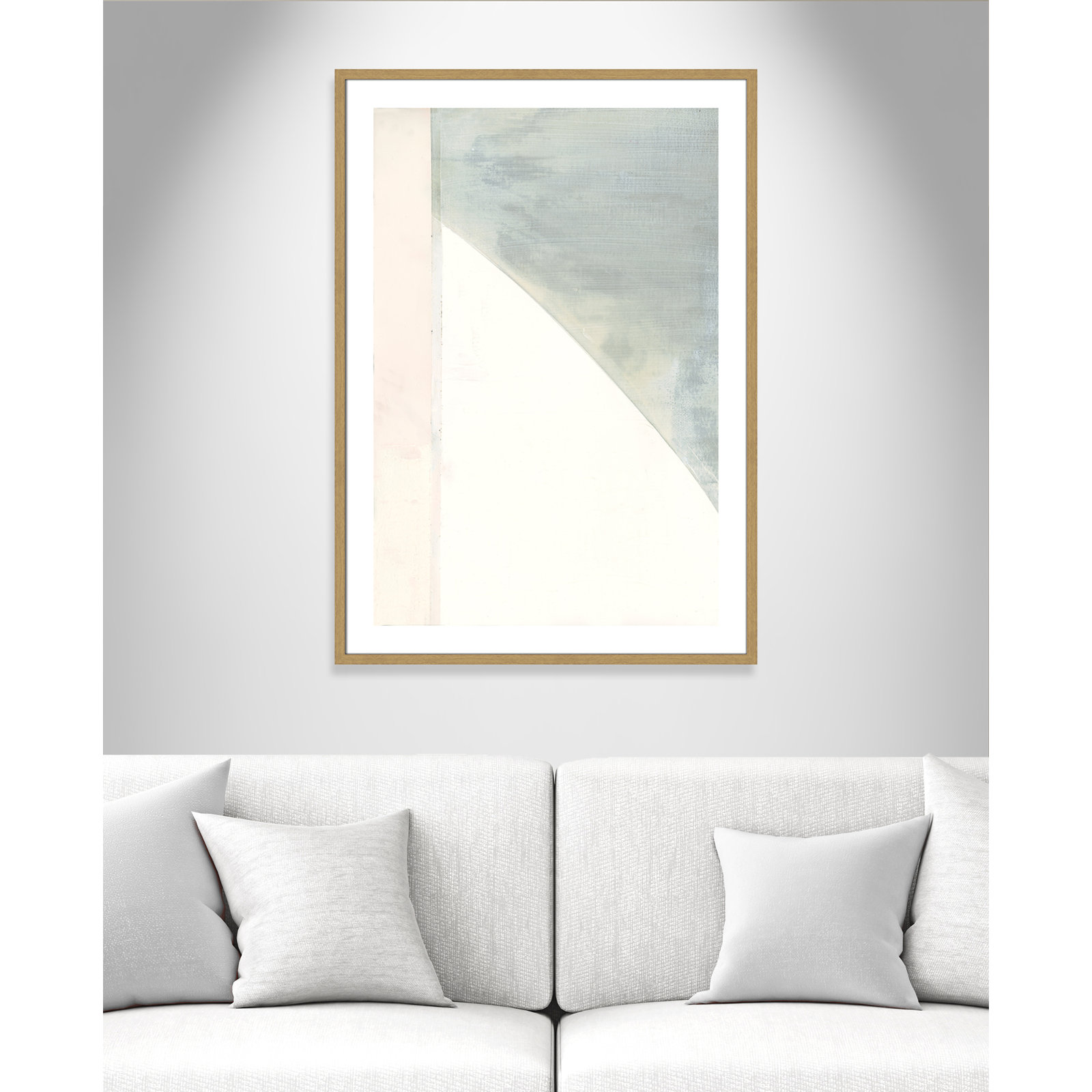 In Neutral I - Painting Print, Beige Wood Framed Paper, 41.5" H x 29.5" W x 0.75" D