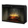 Dimplex Revillusion Built-In Electric Firebox Weathered Concrete Interior with Front Glass Panel
