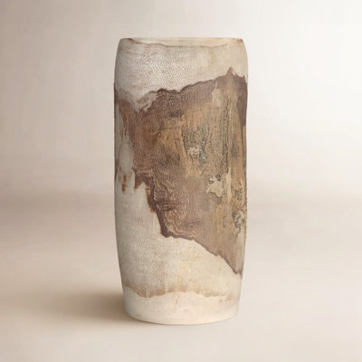 Brina 15.25'' Handmade Wood Table Vase