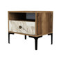 Walnut/White Marble