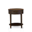 Ensemble de meubles de chambre à coucher 2 pièces Granbury avec lit double capitonné à boutons et petite table de bout Jacobean vieillie-833296996-833296997
