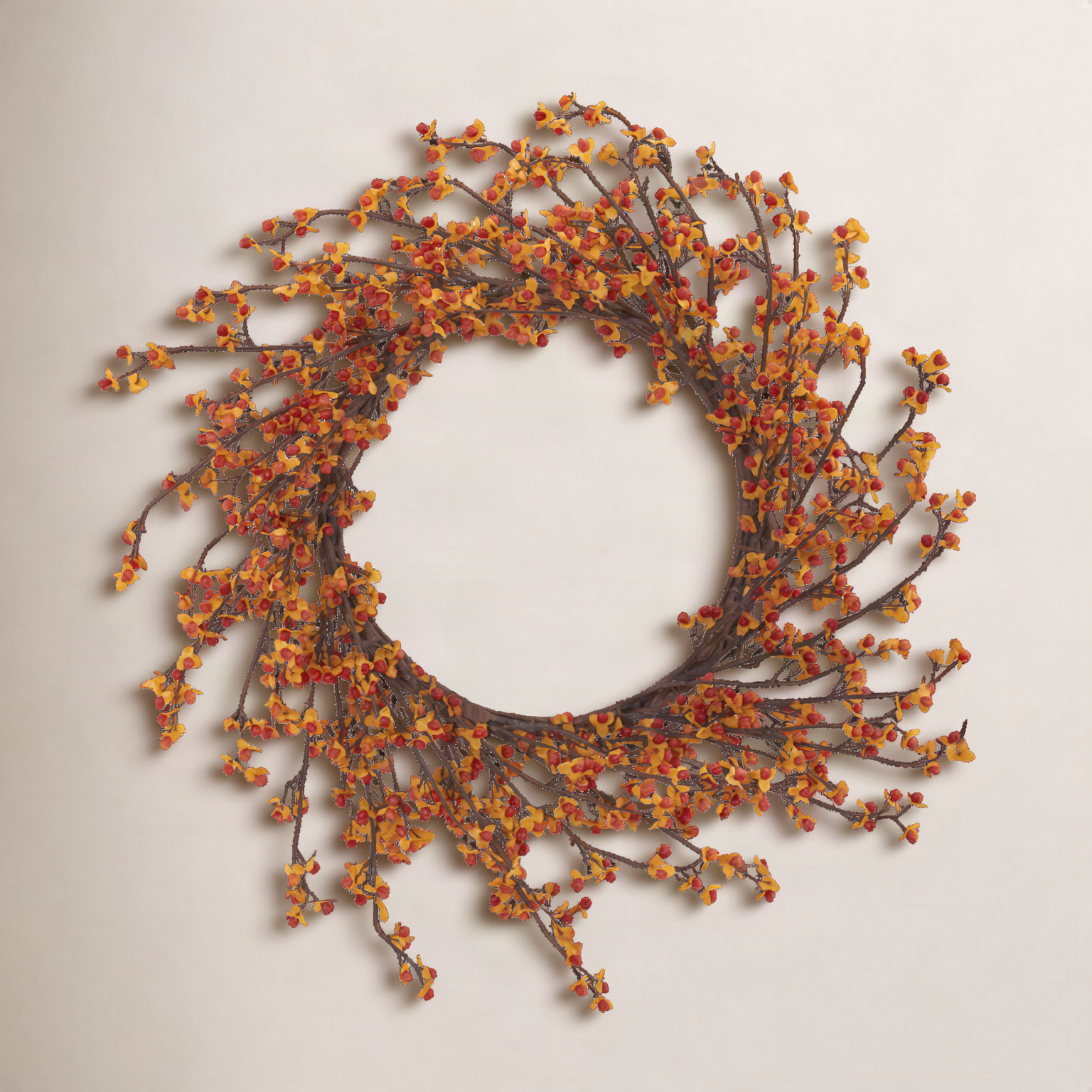 24'' Thanksgiving Faux Sweet Bitter Plastic Wreath