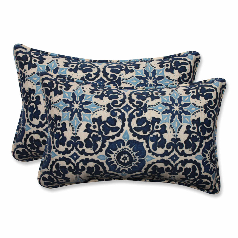 Coussin Woodblock, H 11,5 po x l 18,5 po