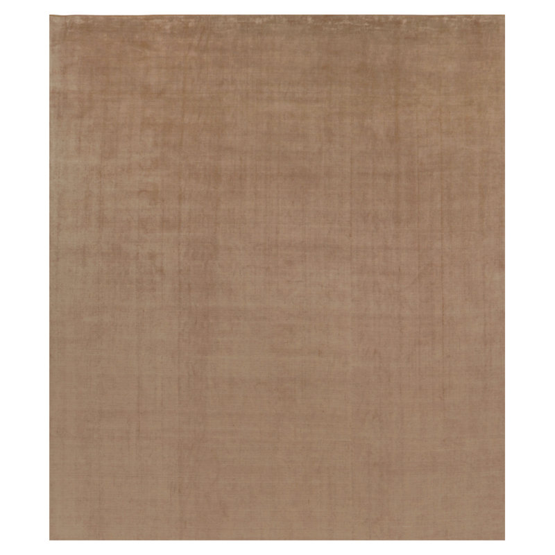 Textural Hand Knotted Silk Area Rug
