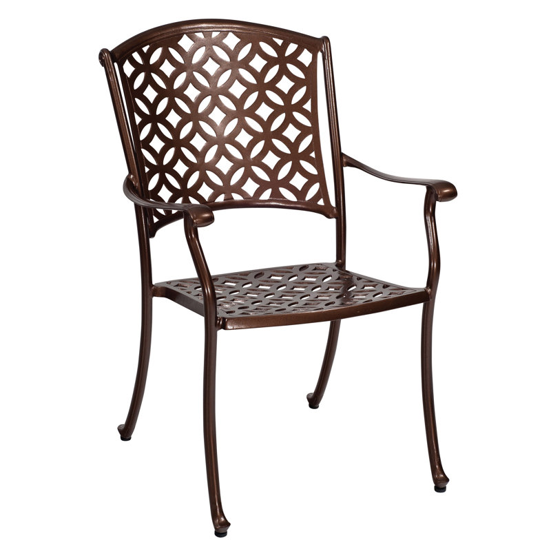 Casa 8 - Person Patio Dining Set with Oval Table, Chestnut Brown, Canvas Heather Beige Sunbrella® Canvas