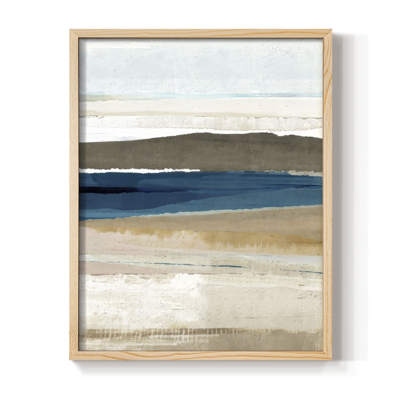 Reproduction encadrée Buttermere Triptych III - bois massif, Naturel, H 15 po x l 12 po