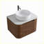 Meuble-lavabo mural 24 po en noyer avec lavabo, porte-serviettes gratuit, vasque en céramique blanche, pré-assemblé-480184963-480184966