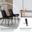 Ensemble de 2 chaises de salle à manger, chaise d'appoint de salle à manger rembourrée en cuir synthétique pour la cuisine, la salle à manger, le salon, la réception, les chaises d'invité de bureau et l'extérieur-1194496623-1194496618
