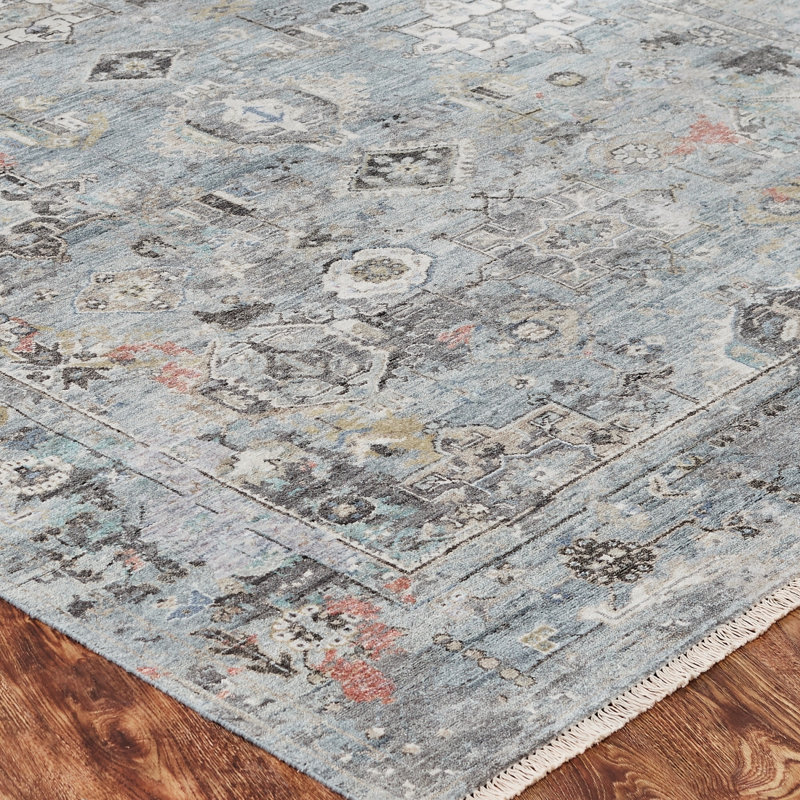 Heritage Revival Hand Knotted Area Rug, Rectangle 8' x 10'