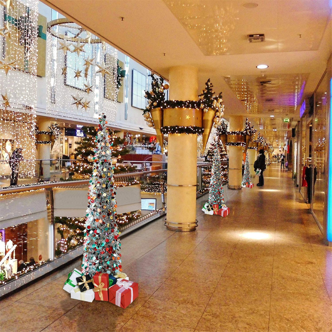 60" Slender Tinsel Cashmere Christmas Tree The Holiday Aisle® 