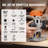 Wood Router, 1.25HP 800W, Compact Wood Trimmer Router Combo Tool with Plunge and Fixed Base