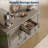 47" Farmhouse Sideboard Buffet Cabinet-1837157491