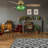 42"W Brynn LED Indoor Green Hand-Cut Glass Globe Shade Ceiling Fan With Remote Control-83823352