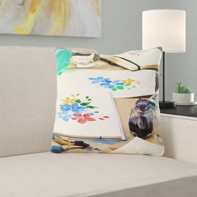 Coussin décoratif Violette