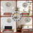 Winter Wonderland Mountain Cabin Clock