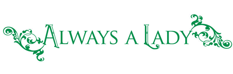 Décalcomanie murale "always a lady", H 15 po x l 75 po x P 0,01 po, Vert clair