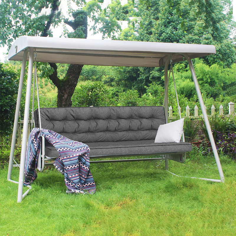 Coussins de banc, Gris foncé