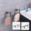 Porte-serviette mural en acier inoxydable avec finition brossée pour salle de bain, douche et cuisine-112318105