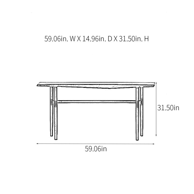 Console Modern Minimalist Luxury, H 31,5 po x l 59,06 po x P 14,96 po