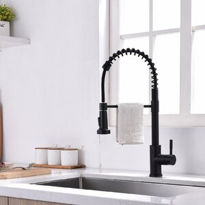 Pull Down Touchless Single Handle Kitchen Faucet with Supply Lines