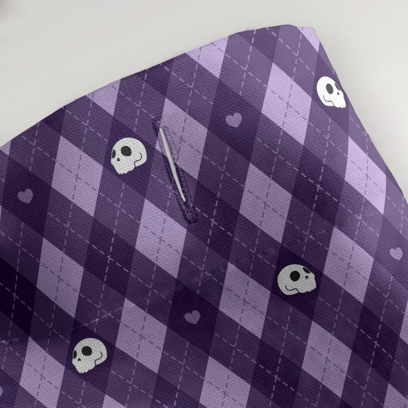 Rideau simple sower katelyn elizabeth argyle crânes, Mauve