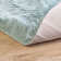 Diller Teal Faux Fur Machine Washable Shag Fluffy Area Rug