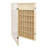 51Grids Wood Display Case Figurine Storage Cabinet Wall Mounted Collection Shelf