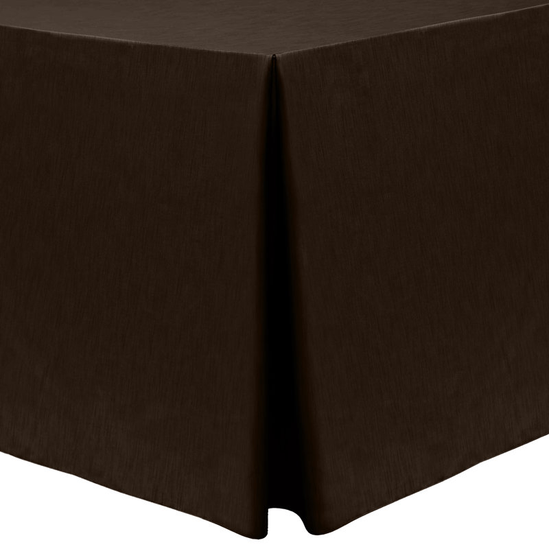 Majestic Solid Color Tablecloth, 3, Dark Chocolate, 90" x 72"