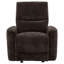 Fauteuil inclinable et oscillant brun foncé Trask