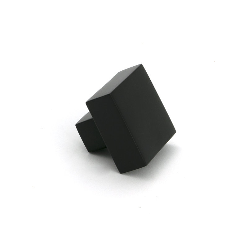 Albers Square Knob, Aged Bronze, 0.98" Knob Diameter