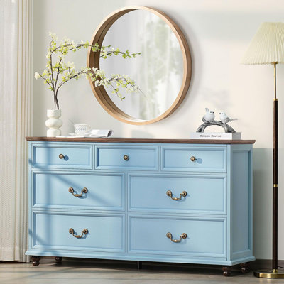 Ensemble commode et table de chevet 3 pièces de style ferme