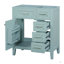 Meuble-lavabo de 30 po sans lavabo, base d'armoire seulement, armoire de salle de bain avec tiroirs, structure solide et panneau de fibres à densité moyenne-1844590741